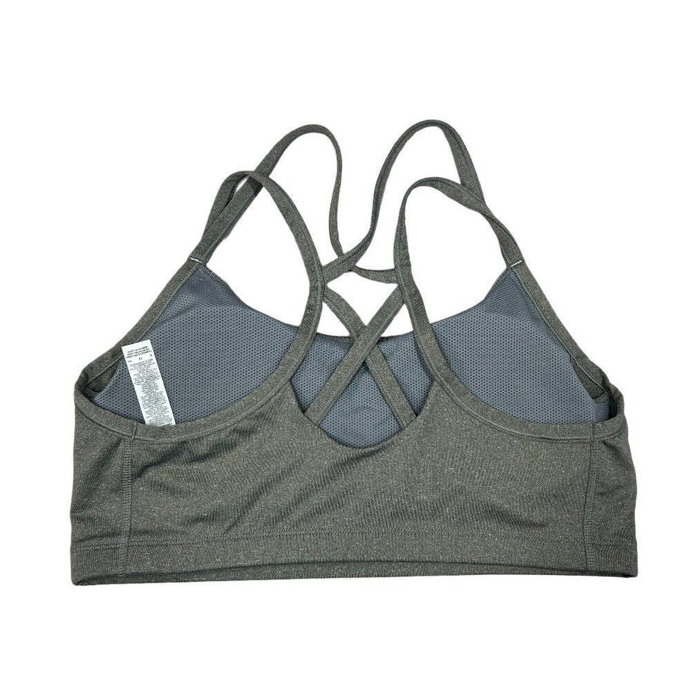 Nike Sports Bra Women's Size XL Gray Dri-Fit Strappy Low Impact Training Bra - Picture 4 of 9